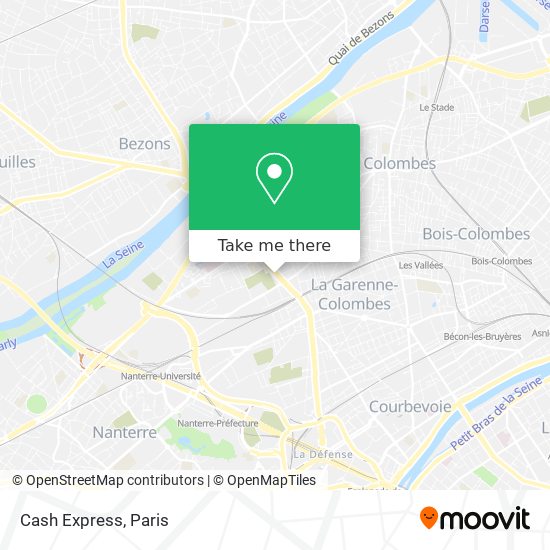 Cash Express map