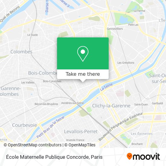 Mapa École Maternelle Publique Concorde