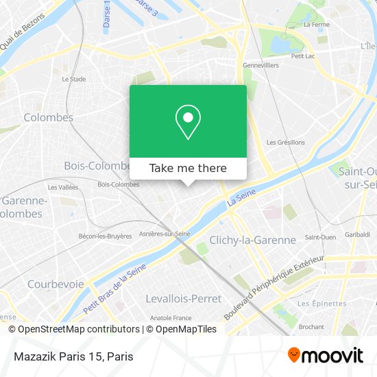 Mazazik Paris 15 map