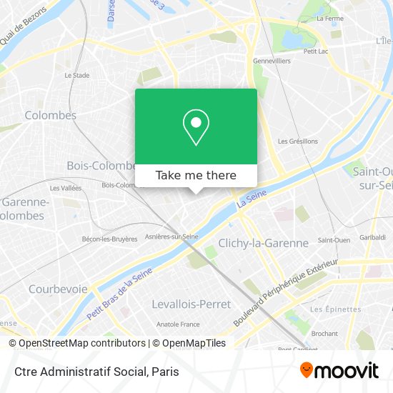 Ctre Administratif Social map