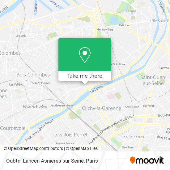 Oubtni Lahcen Asnieres sur Seine map