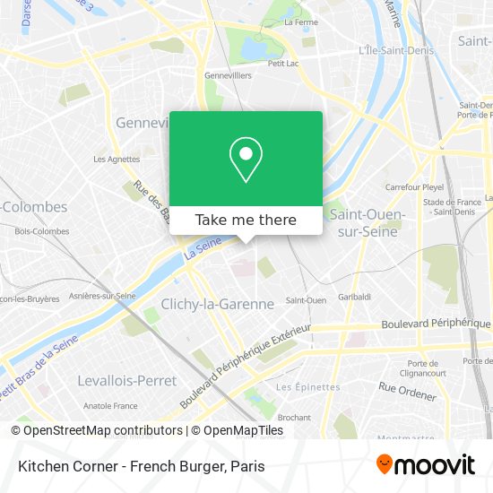 Mapa Kitchen Corner - French Burger