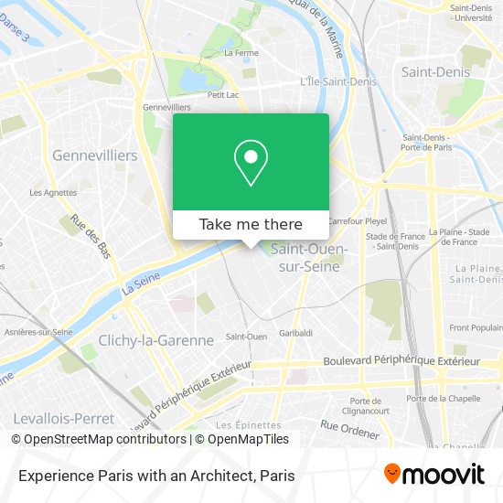 Experience Paris with an Architect map