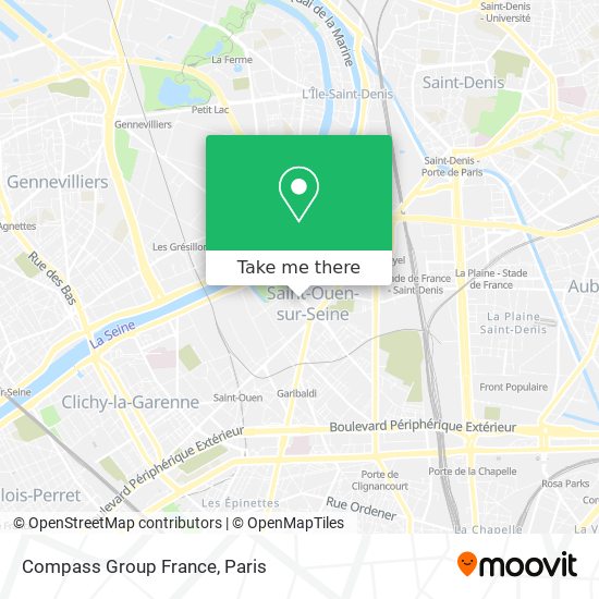 Compass Group France map