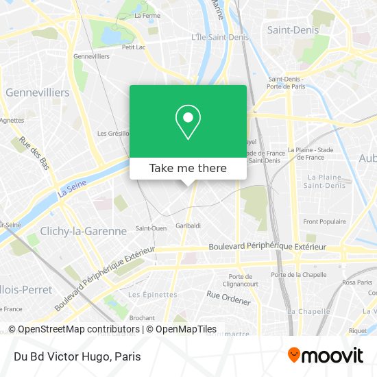 Du Bd Victor Hugo map