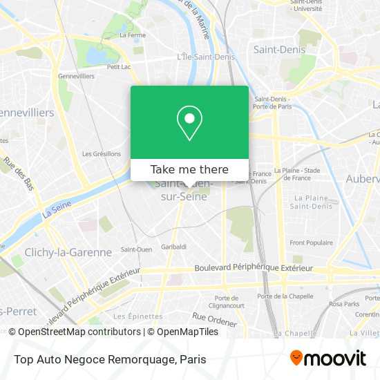 Top Auto Negoce Remorquage map