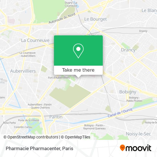 Pharmacie Pharmacenter map