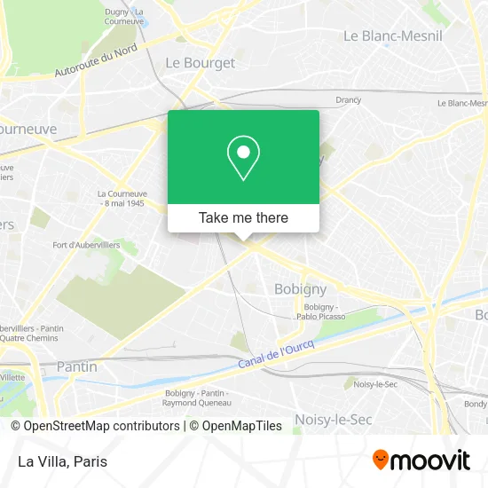La Villa map
