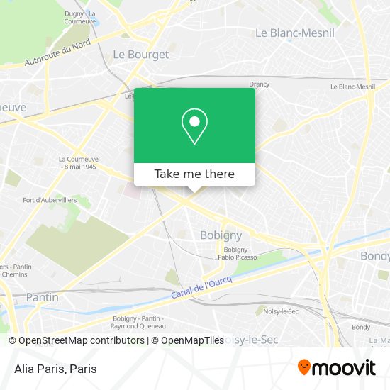 Alia Paris map