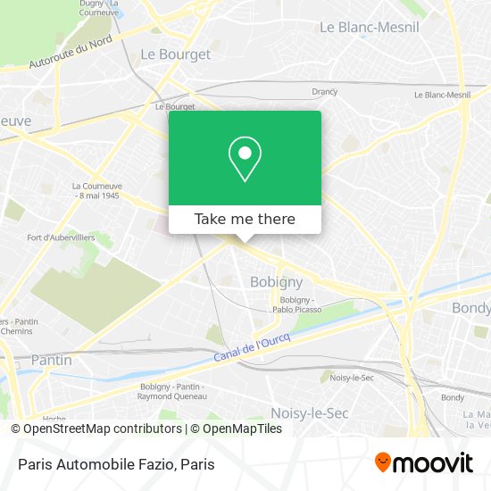 Paris Automobile Fazio map