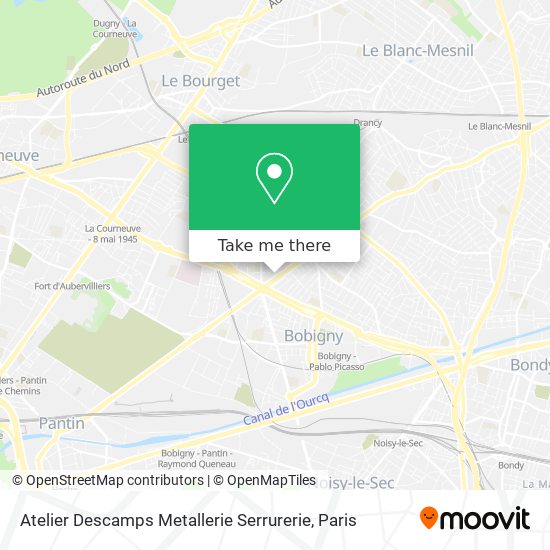 Atelier Descamps Metallerie Serrurerie map