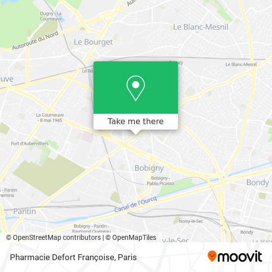 Pharmacie Defort Françoise map