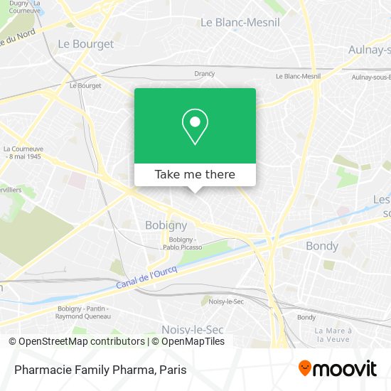 Mapa Pharmacie Family Pharma