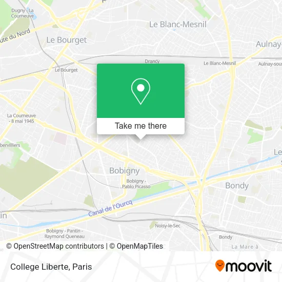 College Liberte map