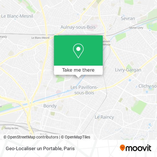 Mapa Geo-Localiser un Portable