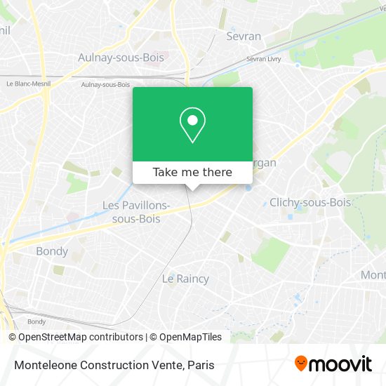 Monteleone Construction Vente map