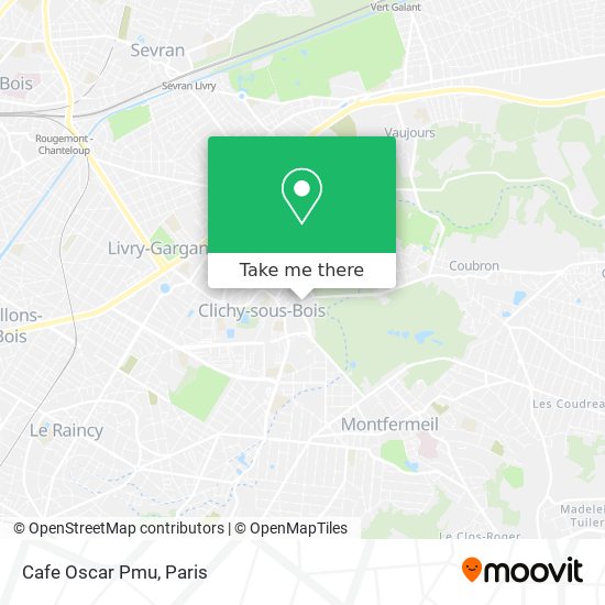 Cafe Oscar Pmu map