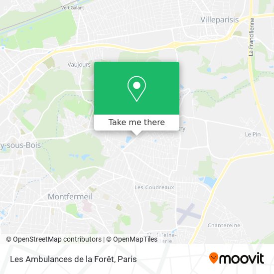 Mapa Les Ambulances de la Forêt