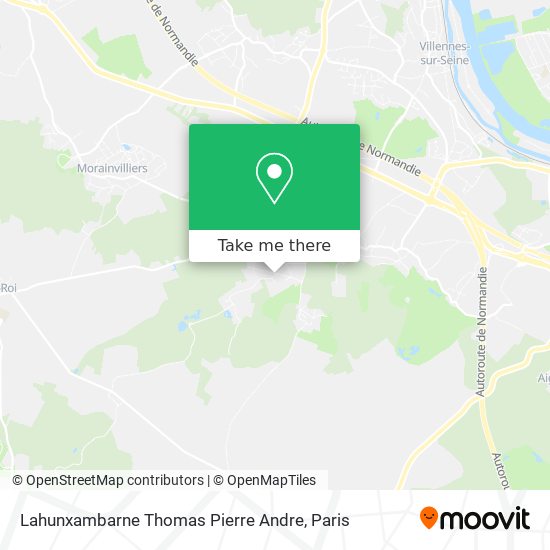 Lahunxambarne Thomas Pierre Andre map