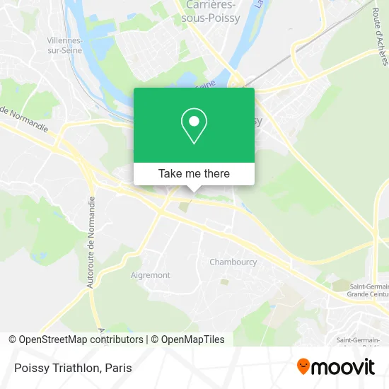 Poissy Triathlon map