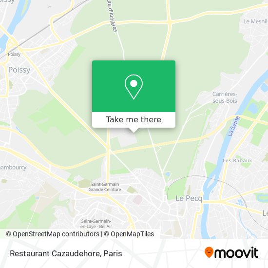 Restaurant Cazaudehore map