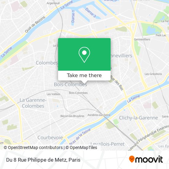 Du 8 Rue Philippe de Metz map