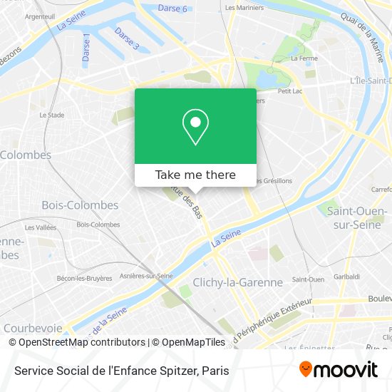 Service Social de l'Enfance Spitzer map