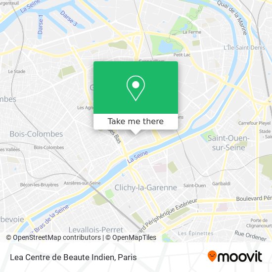 Lea Centre de Beaute Indien map