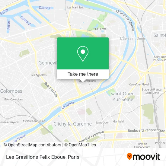 Les Gresillons Felix Eboue map