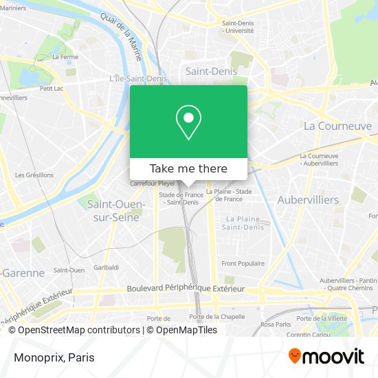 Monoprix map