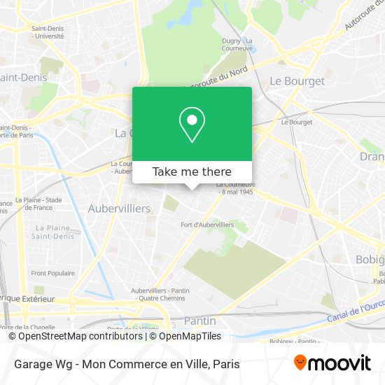 Mapa Garage Wg - Mon Commerce en Ville