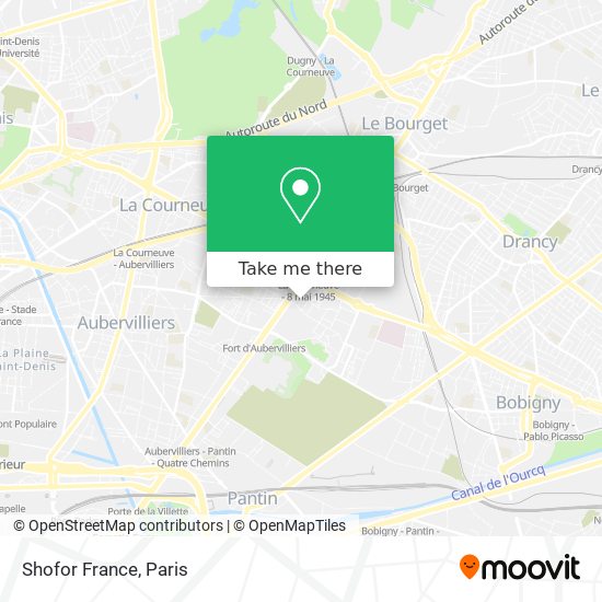Mapa Shofor France