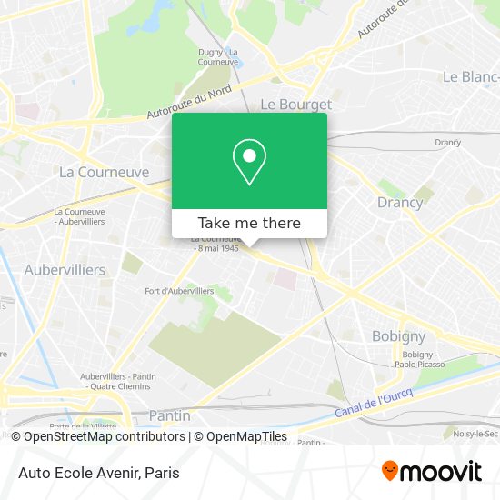 Auto Ecole Avenir map