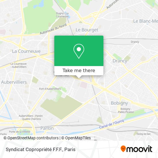 Syndicat Copropriété F.F.F. map