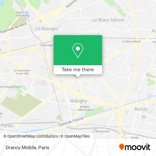 Mapa Drancy Mobile