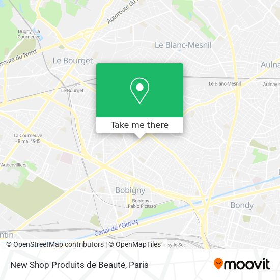 New Shop Produits de Beauté map