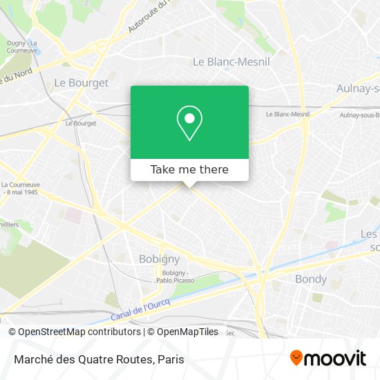 Marché des Quatre Routes map