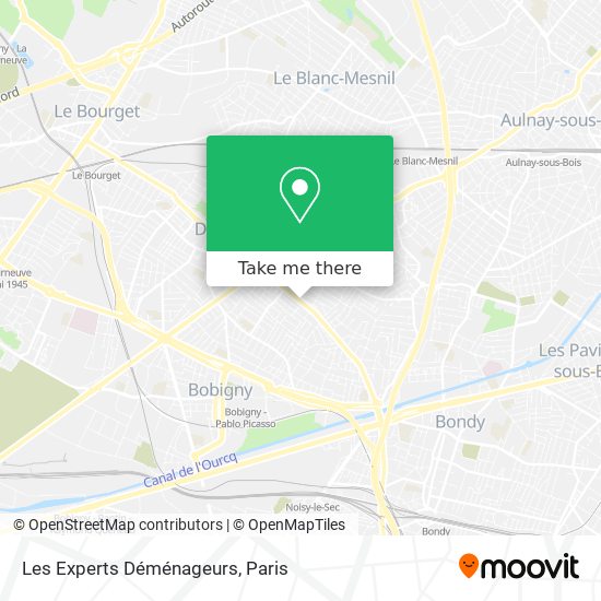 Les Experts Déménageurs map