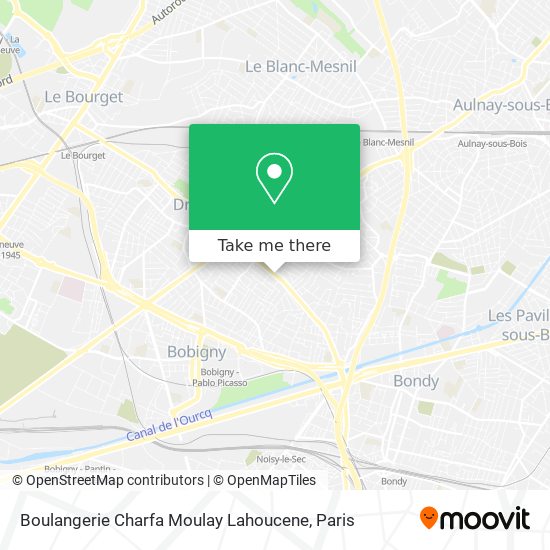 Boulangerie Charfa Moulay Lahoucene map