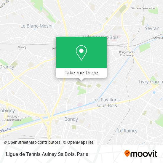 Ligue de Tennis Aulnay Ss Bois map