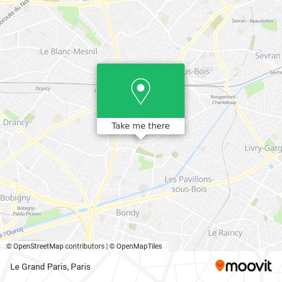 Le Grand Paris map