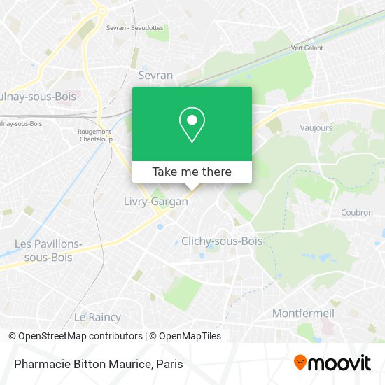 Mapa Pharmacie Bitton Maurice