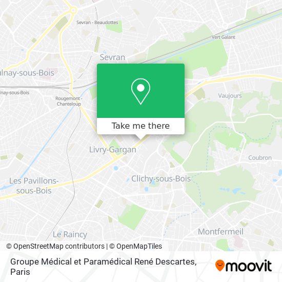 Mapa Groupe Médical et Paramédical René Descartes