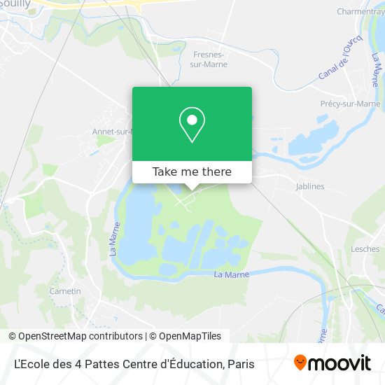 Mapa L'Ecole des 4 Pattes Centre d'Éducation