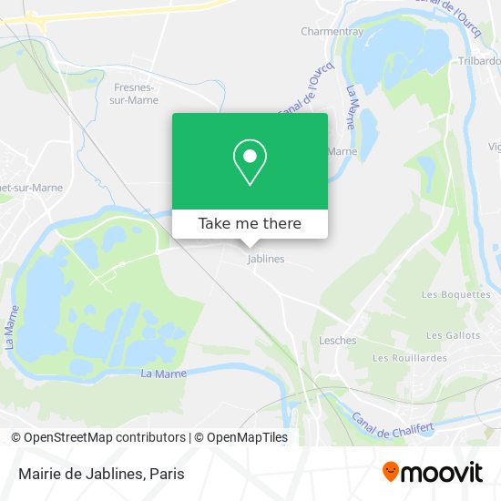 Mairie de Jablines map