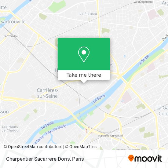 Charpentier Sacarrere Doris map