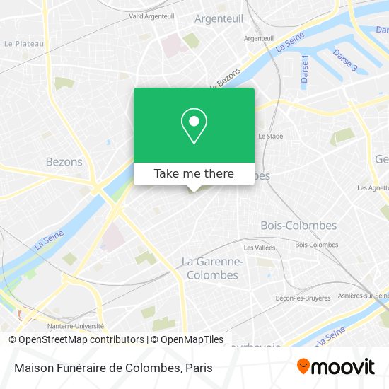 Maison Funéraire de Colombes map