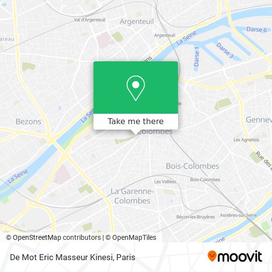 De Mot Eric Masseur Kinesi map