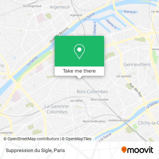 Mapa Suppression du Sigle