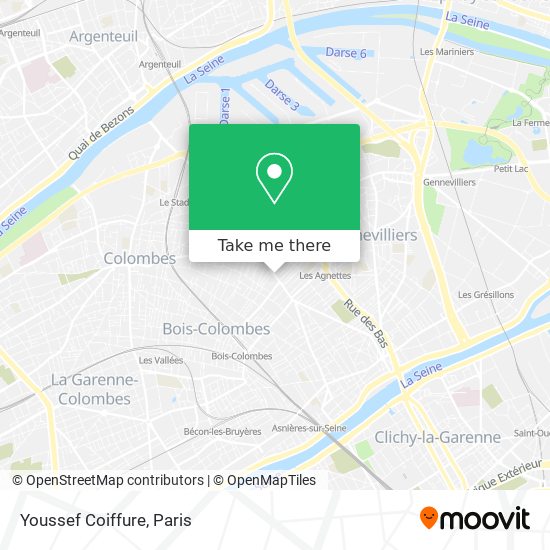 Youssef Coiffure map